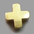 18金メッキ・医療用ステンレス製・金色クロス形